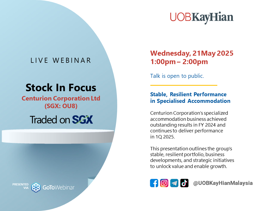 [WEBINAR] Stock in Focus: Centurion Corporation Ltd (SGX: OU8)