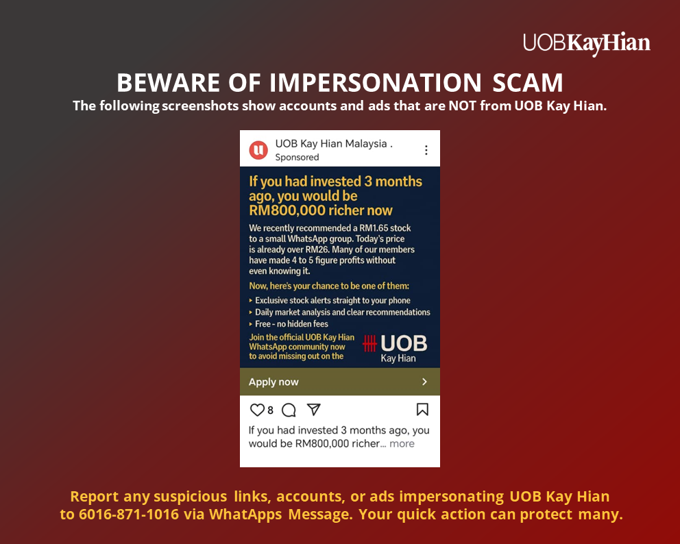 Scam Alert: Fake website impersonating UOB Kay Hian